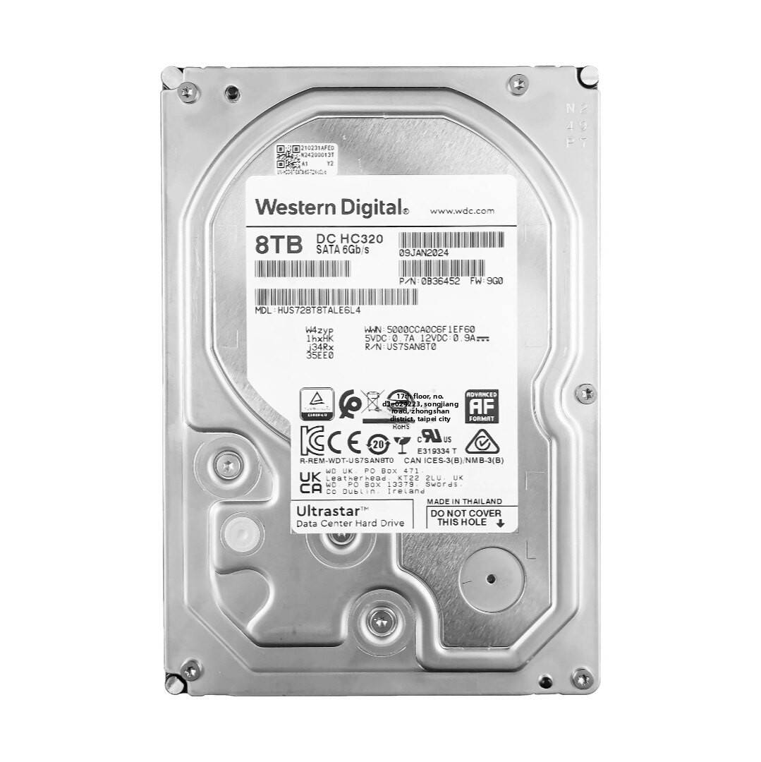全新 HUS728T8TALE6L4 企业级外置 8TB 硬盘
