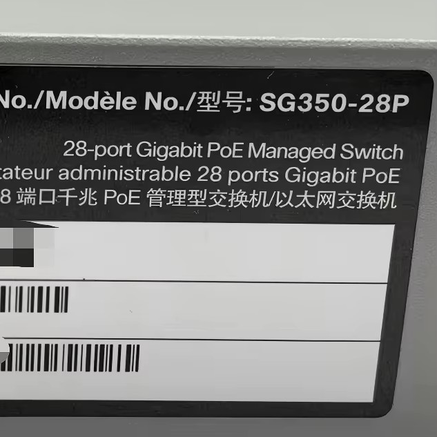 Cisco SG350-28P-K9 28端口千兆PoE管理型企业交换机