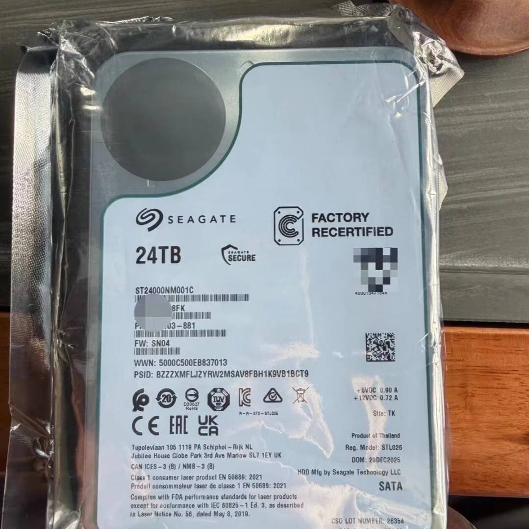 ST24000NM001C 企业级 24T 外置硬盘 24TB
