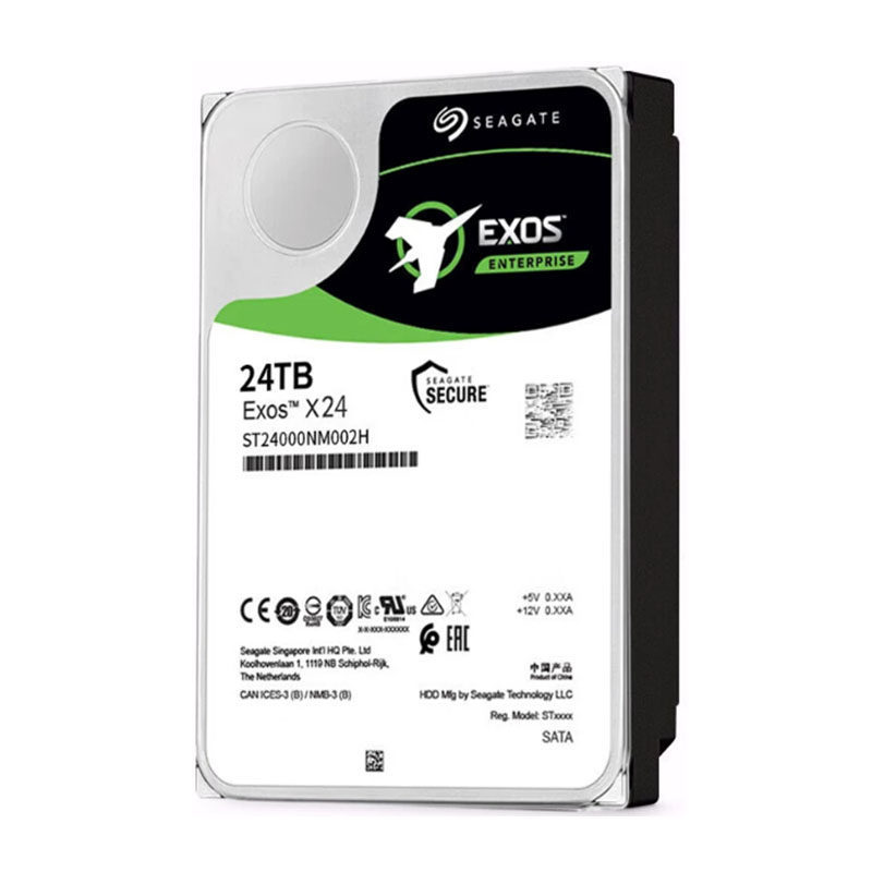 ST24000NM002H 24TB 内置 SATA 企业级硬盘 512MB 缓存 7200 RPM 适用于存储服务器 RAID 阵列