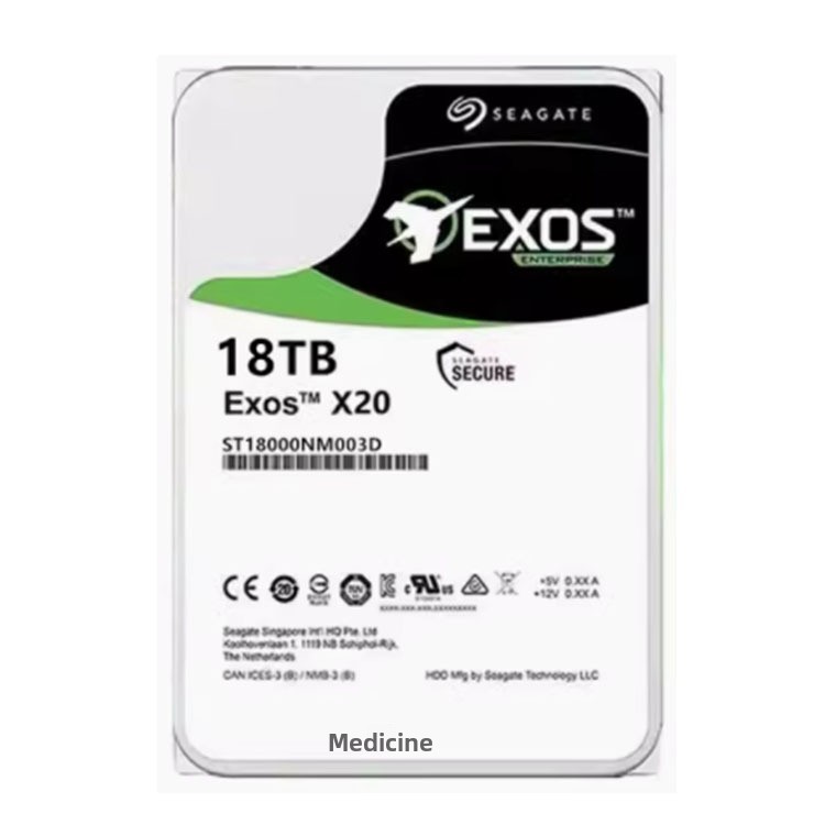 ST18000NM003D 企业级 3.5 英寸 18TB 内置 SATA 硬盘，适用于存储服务器