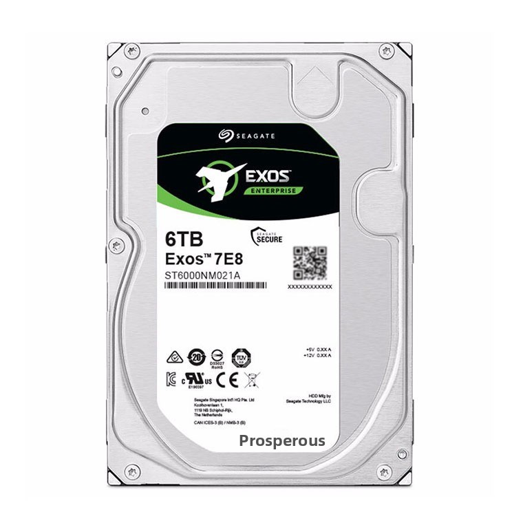 ST6000NM021A 企业级 3.5 英寸 6TB SATA 7200 RPM 磁盘阵列硬盘，适用于存储服务器
